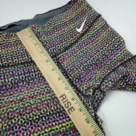 Nike Dri-Fit crop legging yoga Pants Womens M colorfull 2054 - Picture 7 of 9